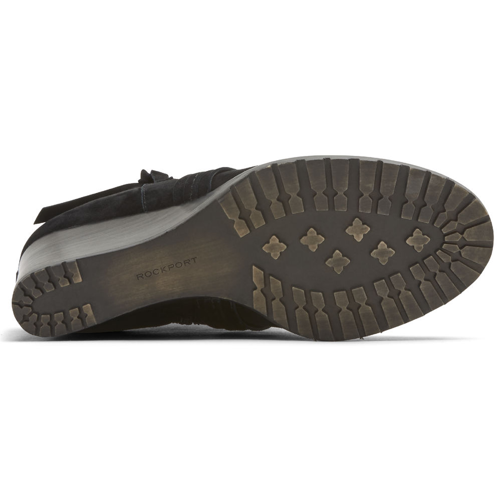 Rockport Kängor Dam Svarta - Hollis X-Strap - IGXJT8365